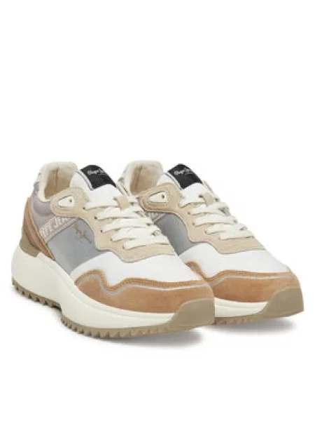 Pepe Jeans Sneakersy Kimi Glam béžová