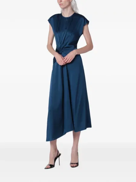 Rochie midi Victoria Beckham albastru