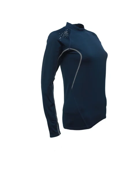 Tricou mânecă lungă Peak Mountain albastru
