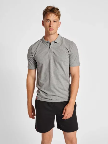 Polo Hummel Red Classic szara