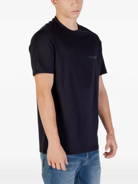 Koszulka Armani Exchange z nadrukiem niebieska