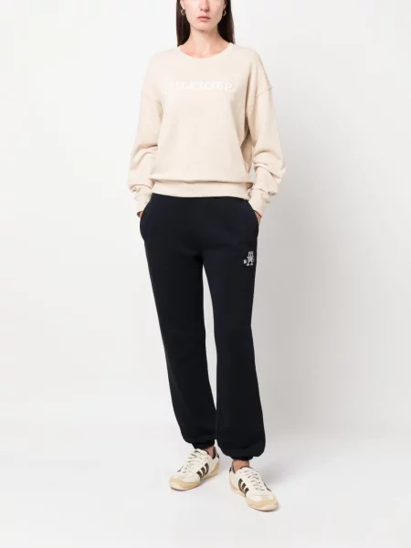 Siuvinėtos kelnės Tommy Hilfiger mėlyna