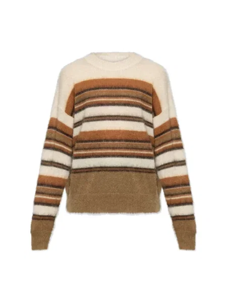 Sweter Isabel Marant wełniany brązowy