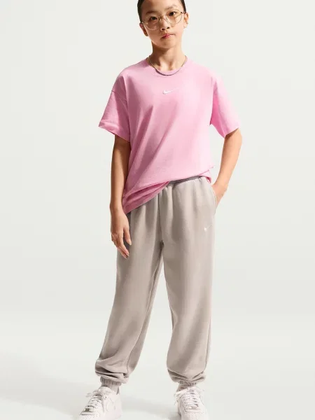 Gyerek fleece melegítő felső Nike bézs