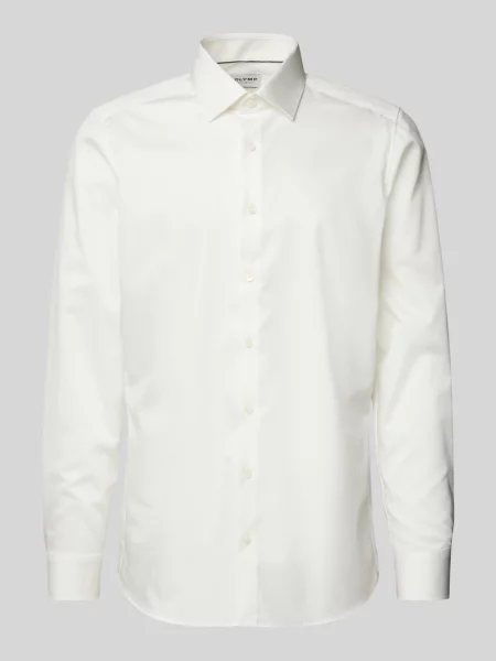 Koszula biznesowa o kroju slim fit z kołnierzykiem typu kent Olymp Level Five