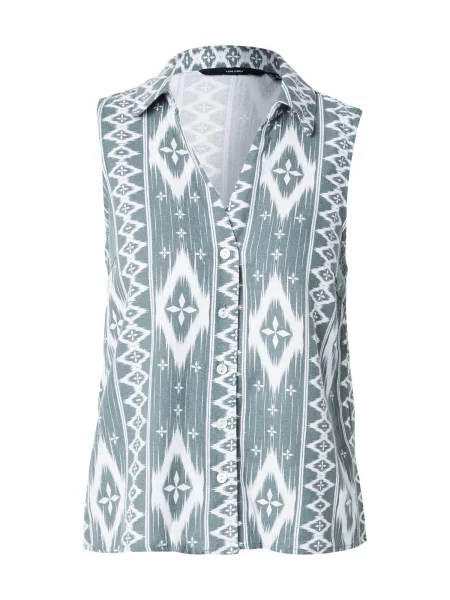 VERO MODA Bluză VMMYMILO verde pastel alb