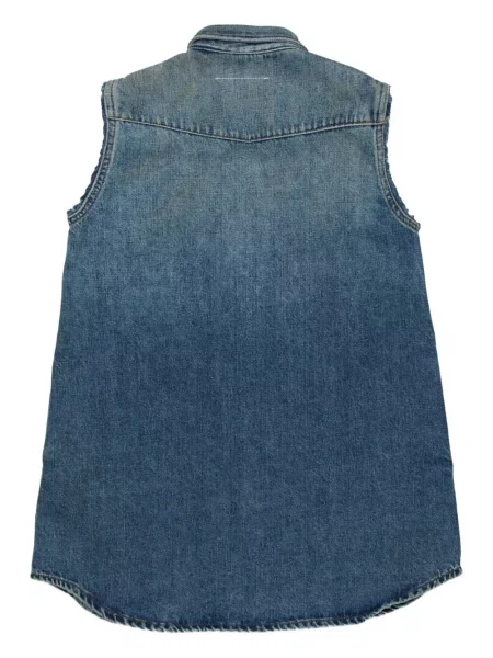 Sukienka jeansowa dziecięca Mm6 Maison Margiela niebieska