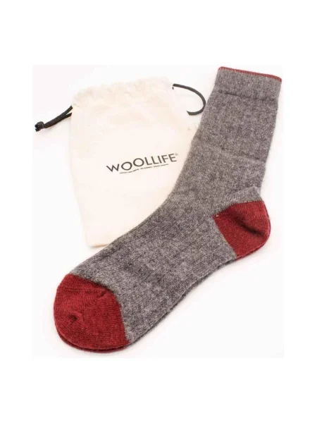 Kašmírové ponožky Woollife sivá