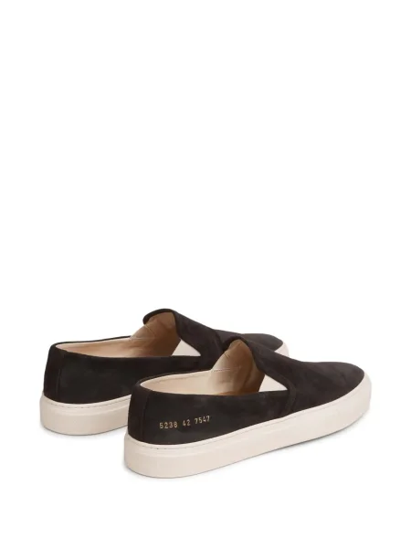 Sneakerși Common Projects din piele de căprioară slip-on negru