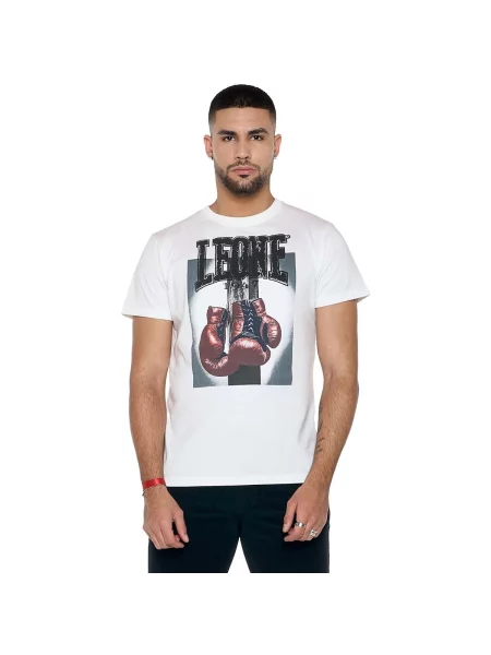 Scurt tricou Leone 1947 cu mâneci scurte alb