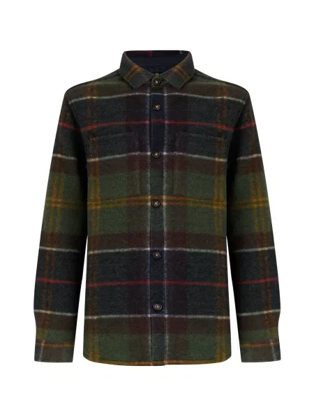 Barbour Prehodna jakna Woodlane temno / rjava / oliva / temno zelena modra