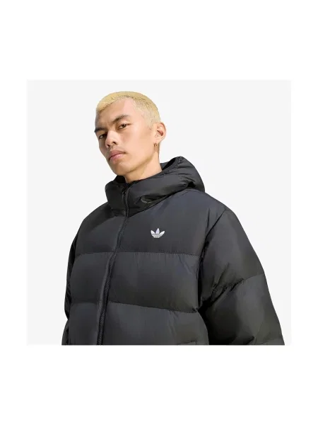 Adidas Originals krátka bunda pánska Hooded Regen sivá