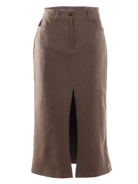 Спідниця міді LadyLike бавовна/поліестер бежевий