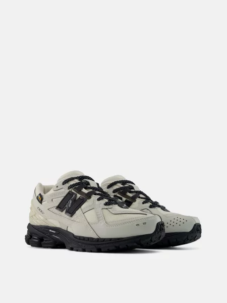Кожаные повседневные кроссовки New Balance бежевые
