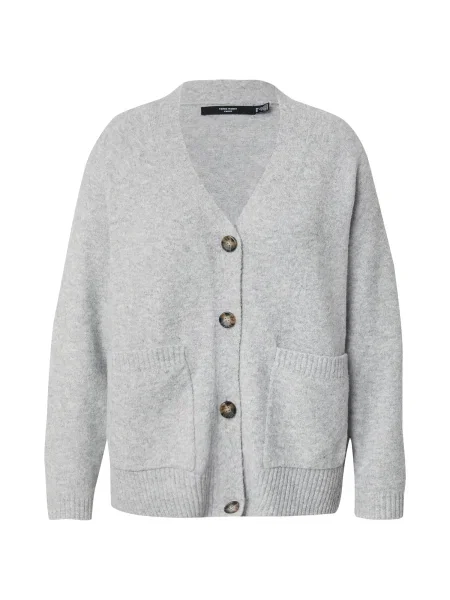 Vero Moda Curve Kardigán VMCBOOM melírovaná sivá