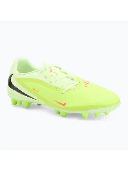 Ghete de fotbal pentru bărbați Nike Phantom 6 Low Academy AG hyper crimson/limelight/black negru