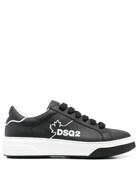 Sneakerși Dsquared2 cu imagine negru
