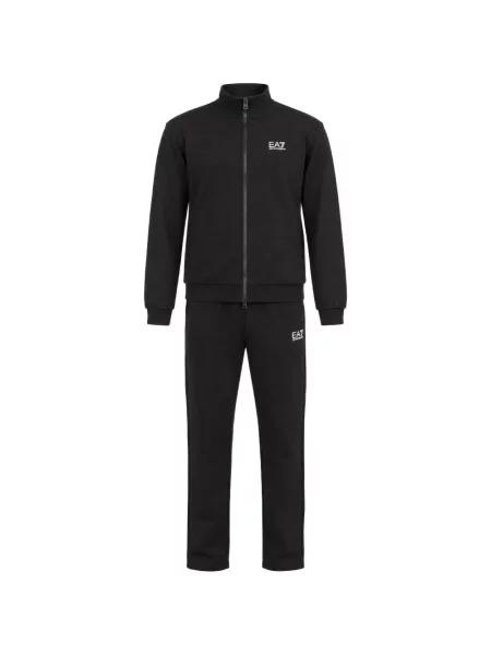 Trčanje hlače Ea7 Emporio Armani s printom crna