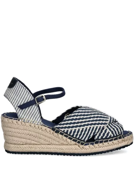 Pantofi cu toc Gant cu dungi cu pană albastru