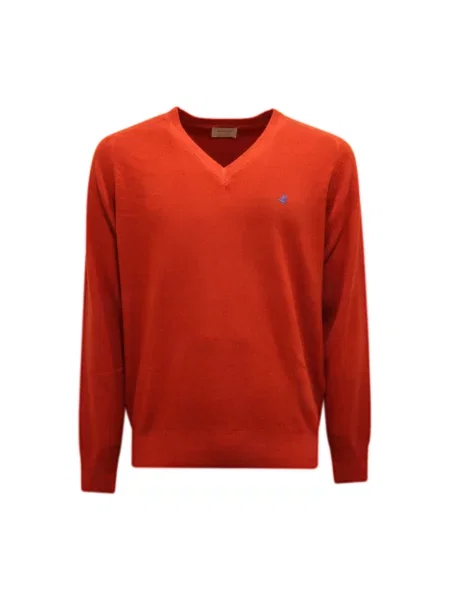 Sweter Brooksfield wełniany pomarańczowy