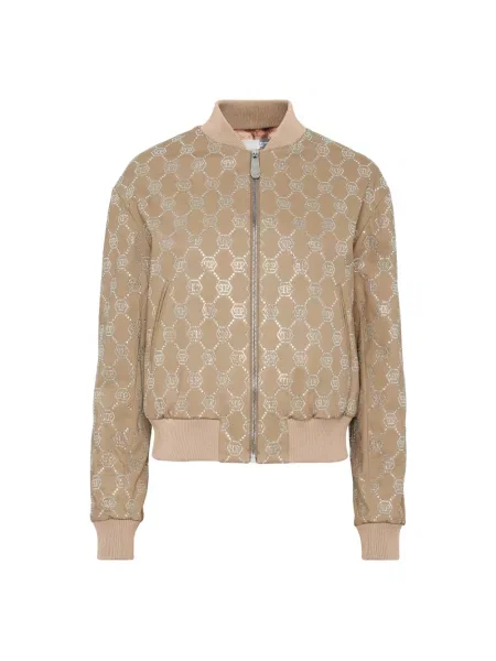 Kurtka bomber Philipp Plein beżowy
