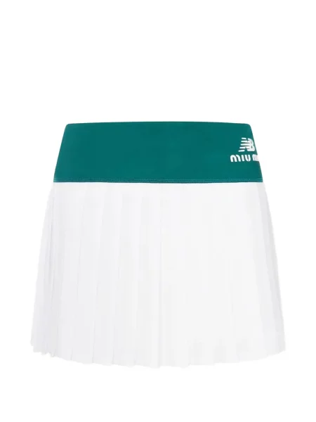 Fusta mini Miu Miu alb