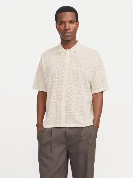 Jack&Jones Košile Tyler Écru béžová