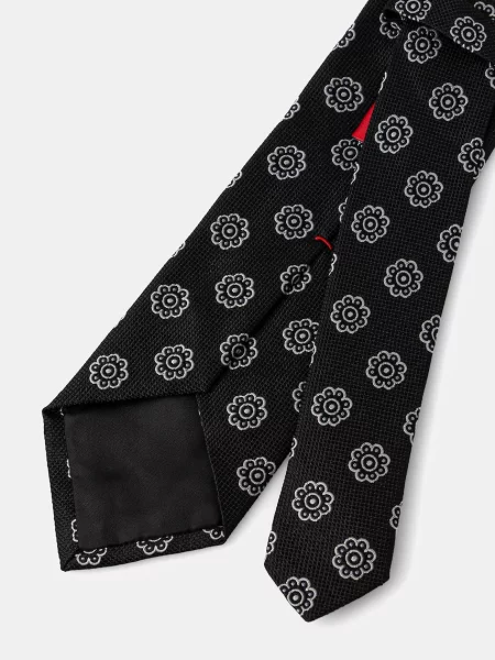 Шелковый галстук Hugo черный