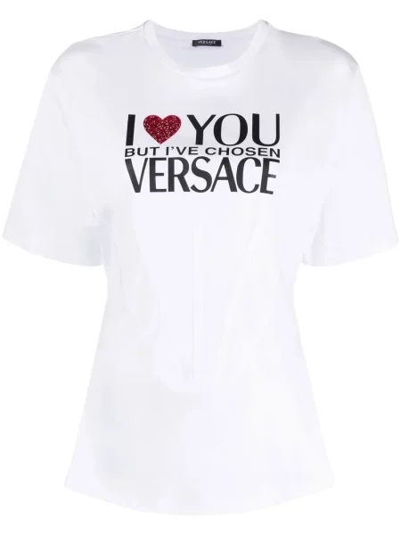 Tricou Versace cu imagine alb