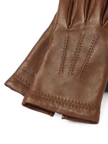 Mănuși Zegna din piele maro