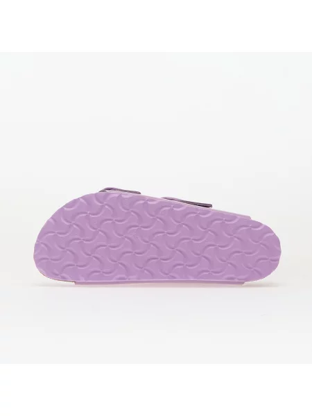 Klapki Birkenstock skórzane na sprzączkę różowe