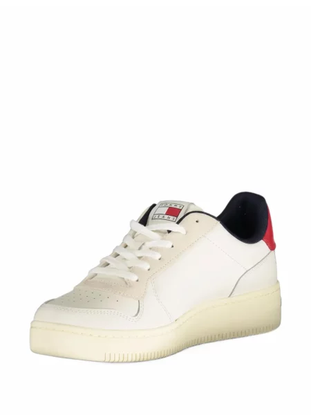 Baschet sneakerși Tommy Hilfiger retro alb