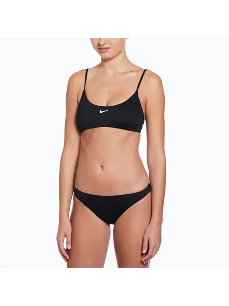 Costum de baie din două piese pentru femei Nike Essential Bralette Bikini negru