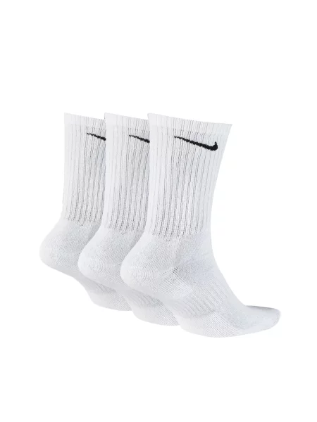 Skarpetki Unisex Adult Everyday Cushioned Crew zestaw 3 Sztuk białe