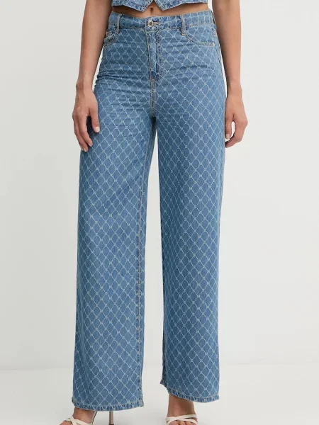 Morgan Blugi Wide Leg albastru