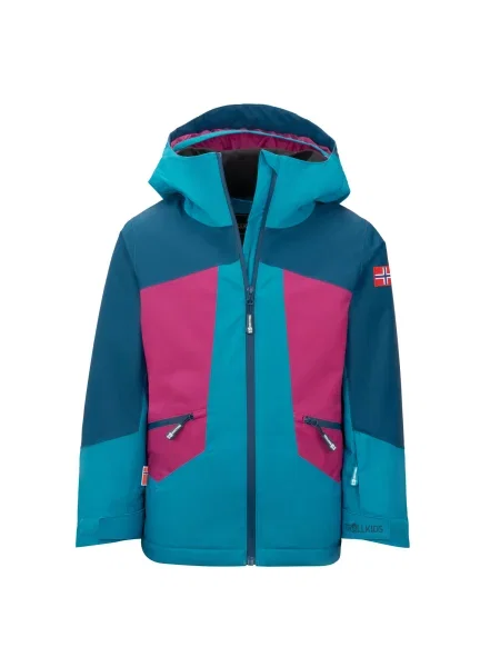 Kurtka Trollkids Rauland Imperméable Bleu niebieska
