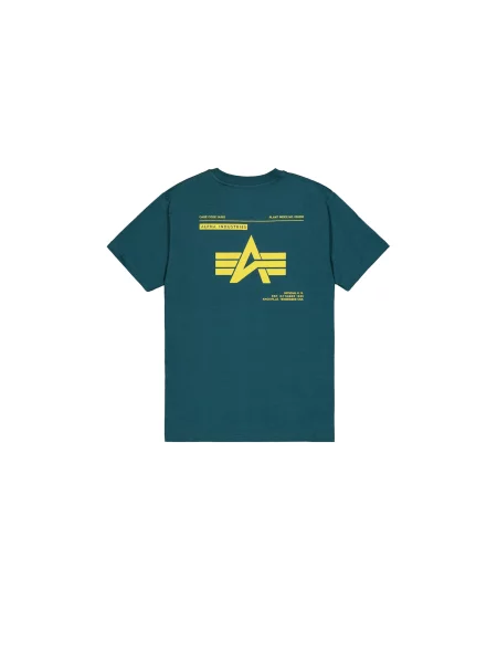 ALPHA INDUSTRIES Tricou / verde petrol galben