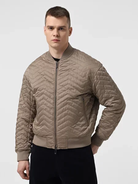 Бомбер Emporio Armani бежевый