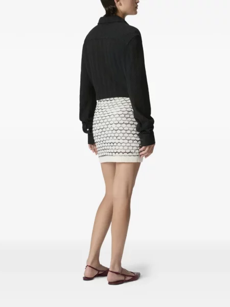 Fusta mini Missoni alb