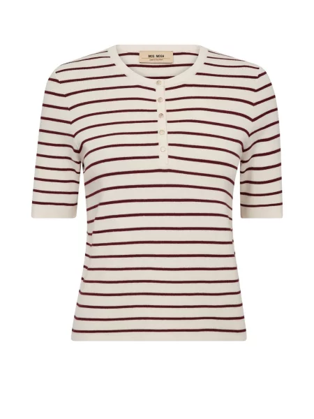 MOS MOSH bluzka z dzianiny z domieszką jedwabiu Kobiety S beżowy