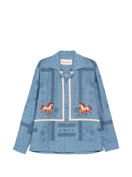 Риза Baziszt синьо