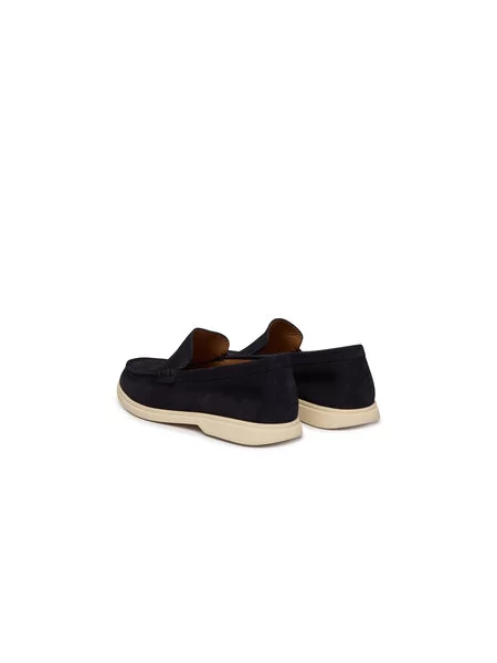Loaferice BOSS Sienne Tamnoplava