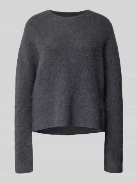 Sweter wełniany z mieszanki alpaki i wełny Juvia czarny