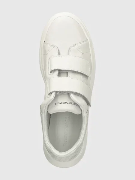 Emporio Armani Дитячі шкіряні кросівки