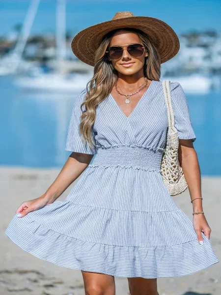 Сукня міді Cupshe білий/синій біла