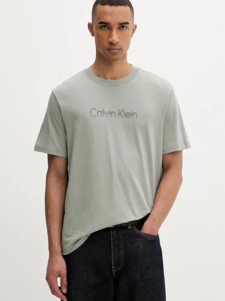 Calvin Klein T-shirt zielona