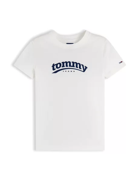 Tommy Jeans Tricou ESS bleumarin alb