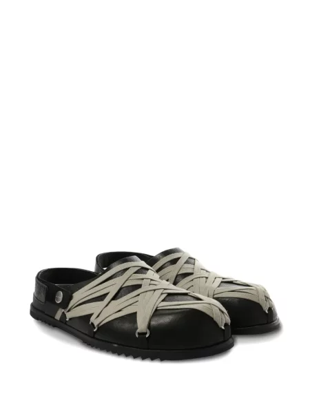 Papuci tip mules Rick Owens din piele negru