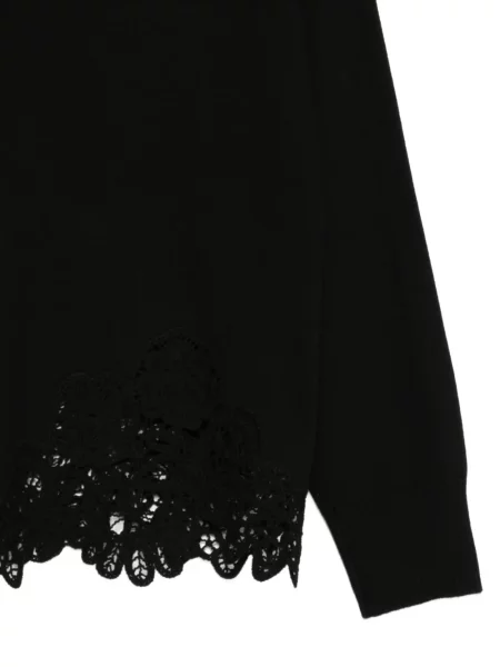 Garnitură de dantelă pulover Zimmermann din dantelă negru