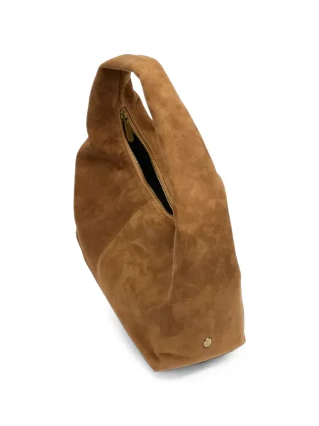 Geantă shopper Ash din piele de căprioară maro